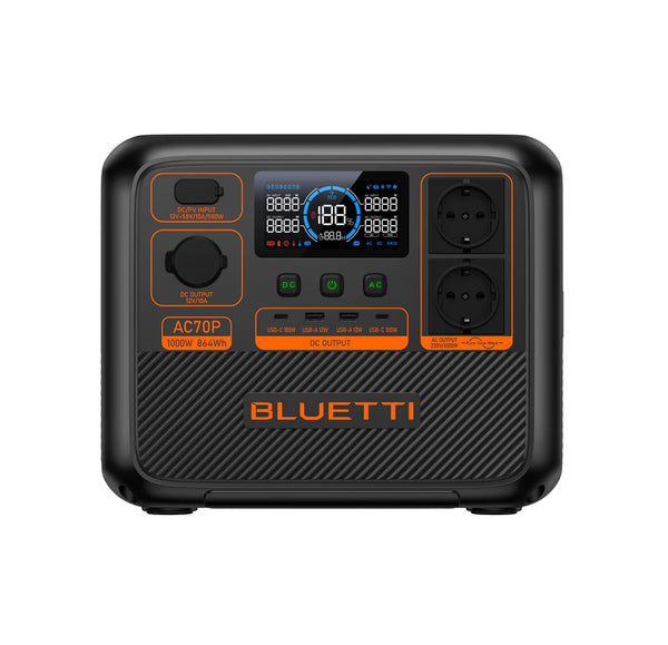 BLUETTI AC70P | Batería Portátil | 1000W - 864Wh | CHILE